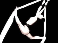 Sexy japan lady artistic performance - nude sport art